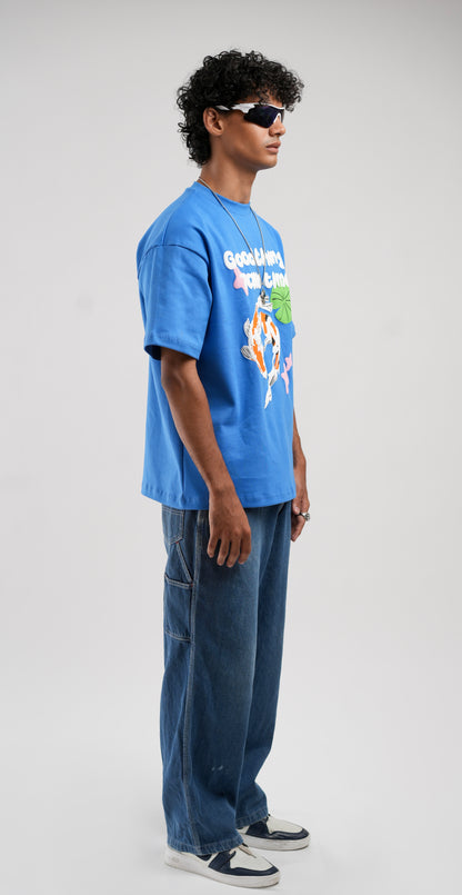 Good Things Take Time Blue Tshirt