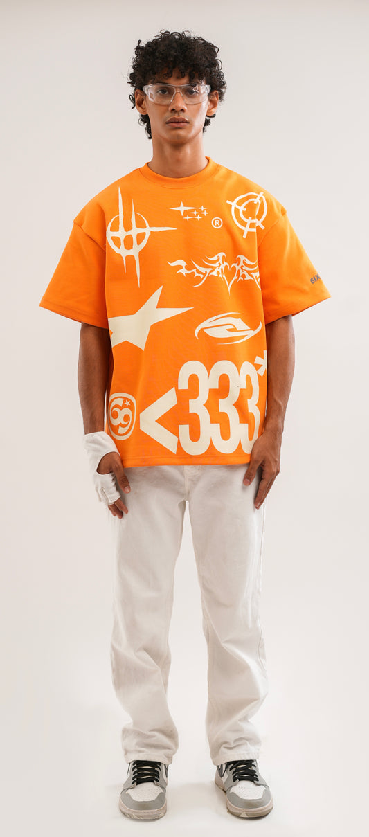 <333 All Stars Orange Tshirt