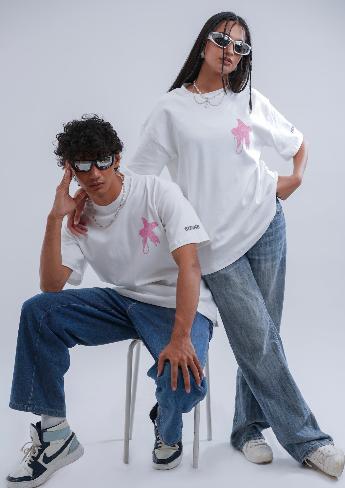 Lucky Star White Tshirt