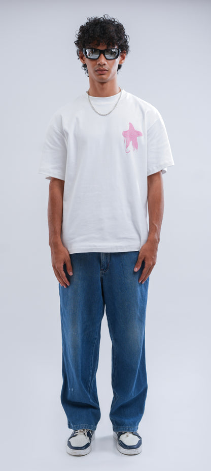 Lucky Star White Tshirt