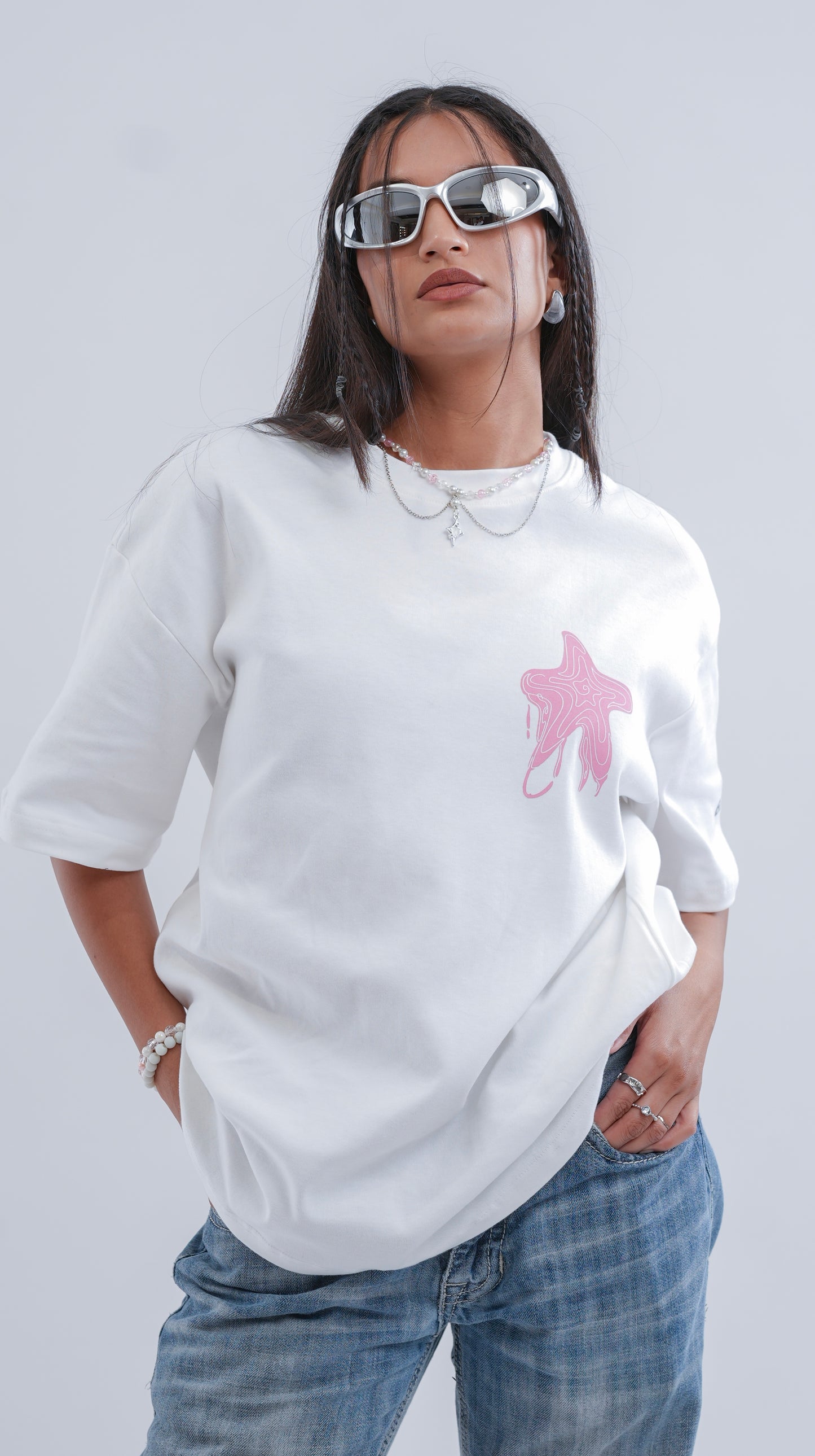 Lucky Star White Tshirt